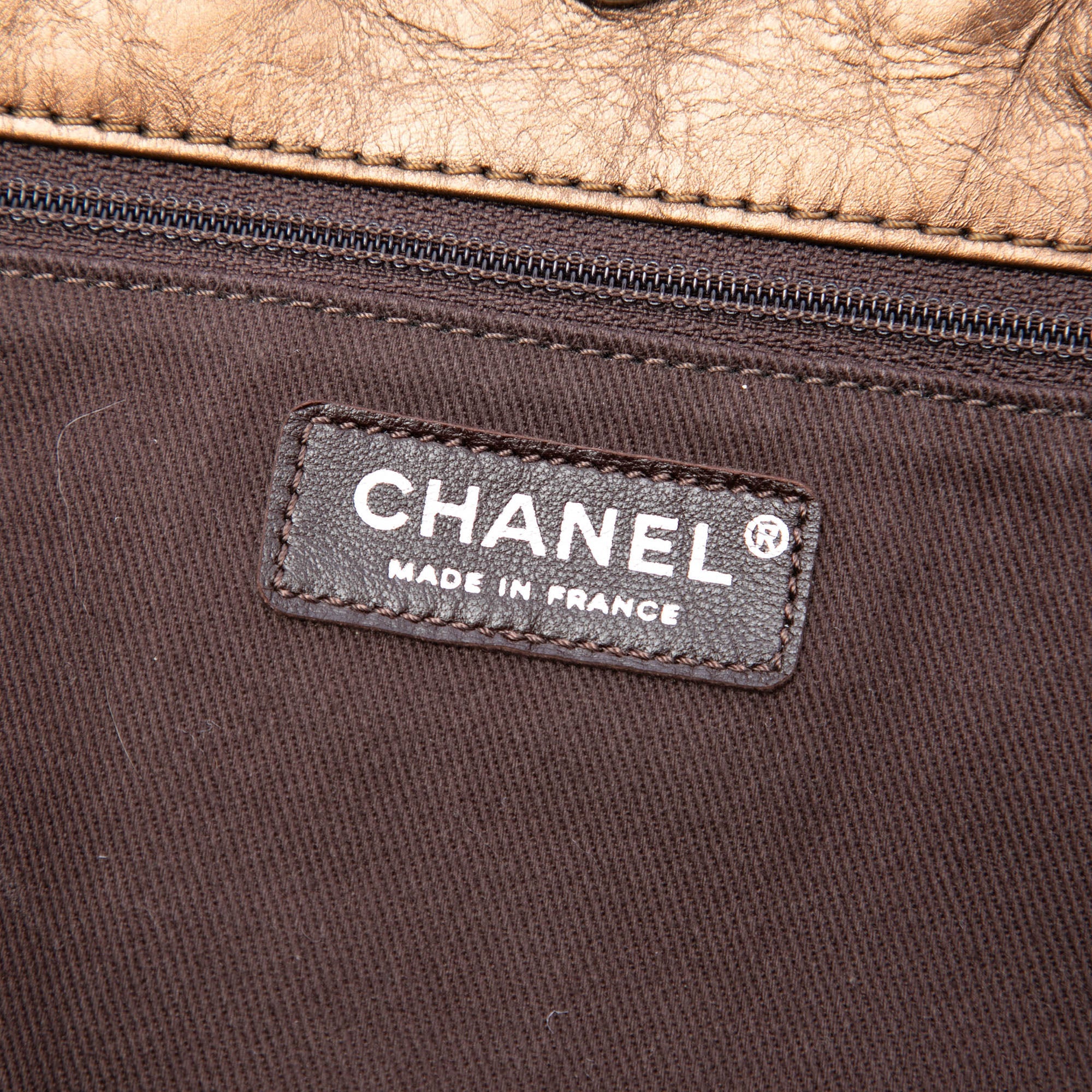 Chanel Distressed Cuir de veau Shopping In Moscow Cabas