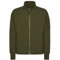 Cp Company Diagonal Raised Lens Full Zip In Ivy Green