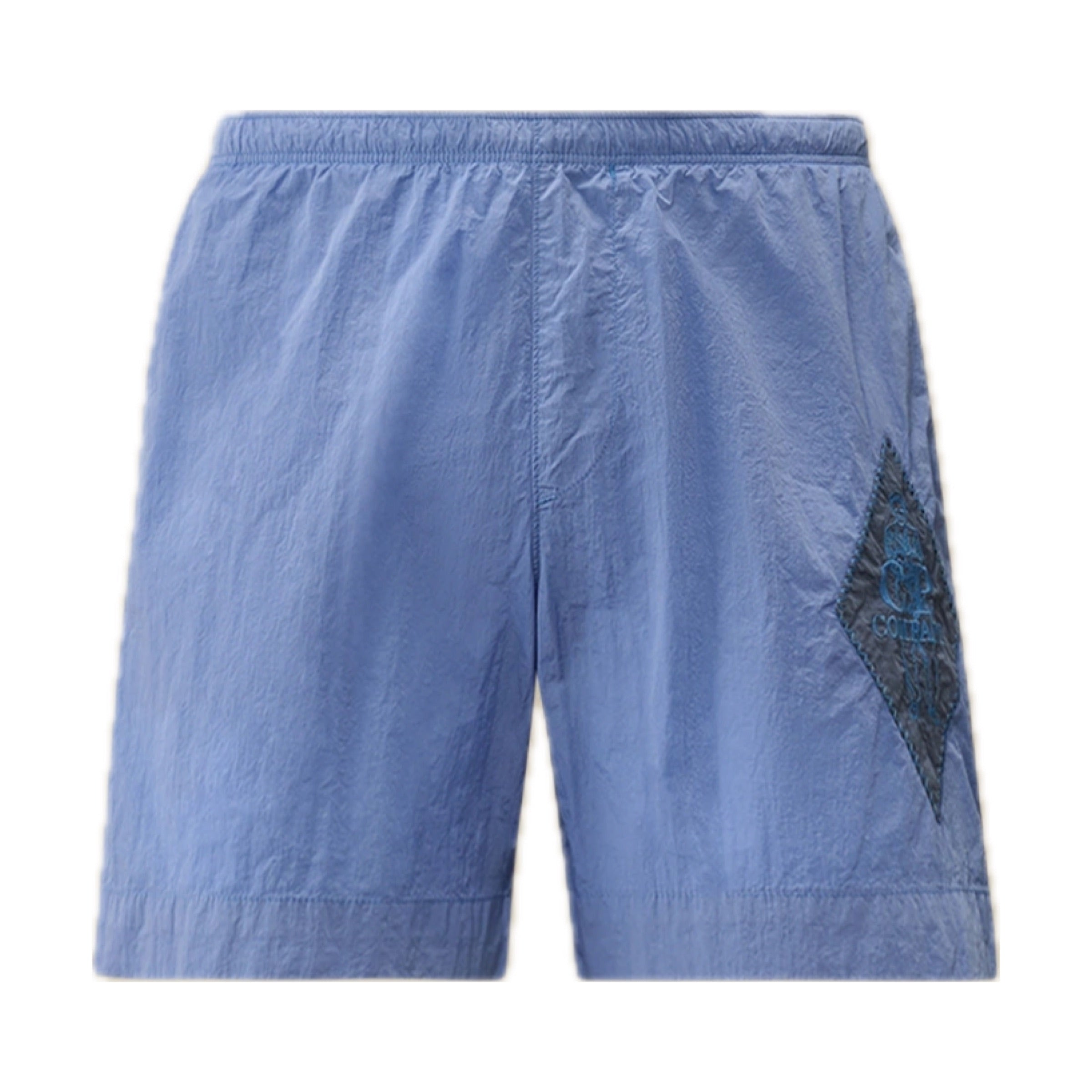 Cp Company Eco-Chrome British Sailor Swim Shorts In Light Blue With Certilogo