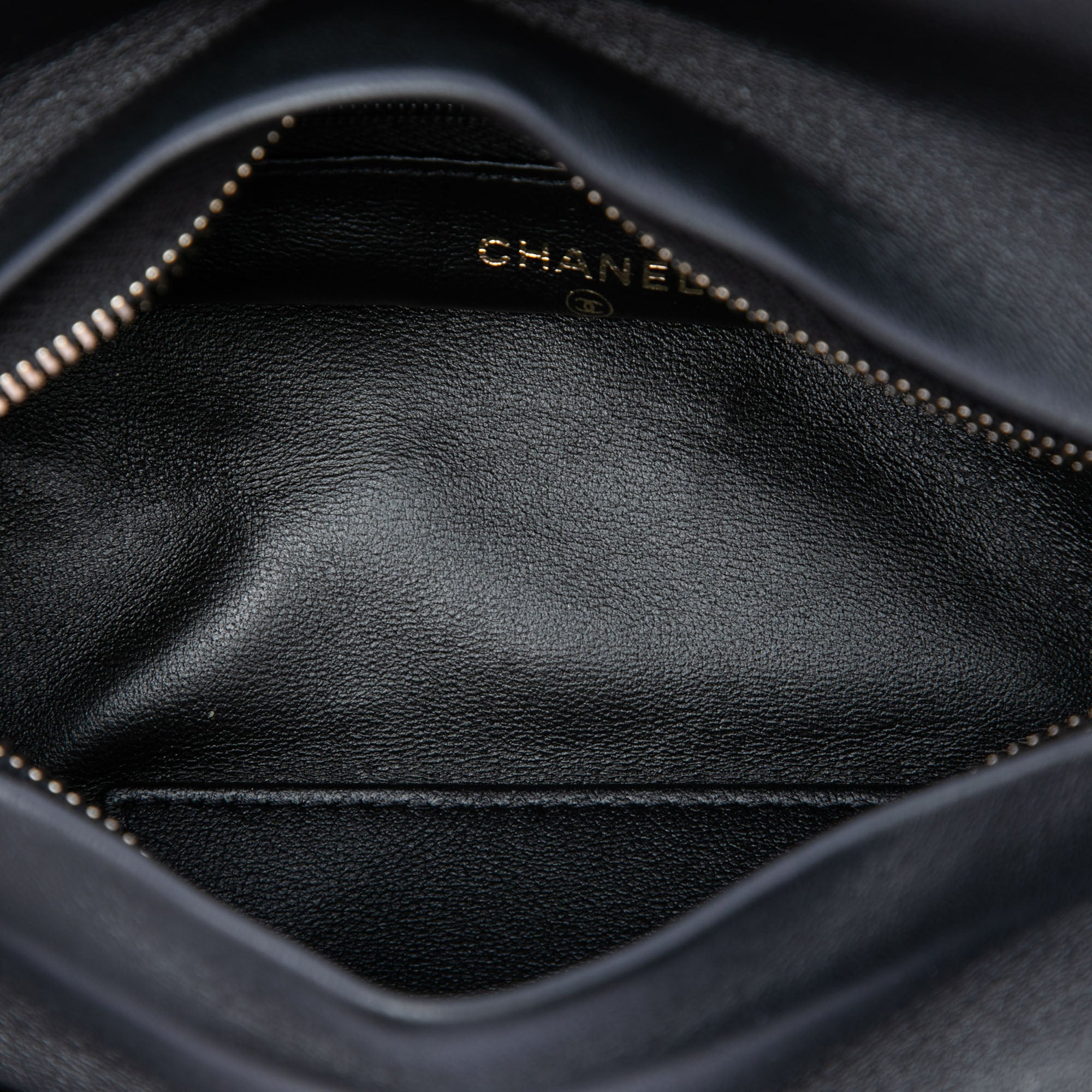 Chanel CC Matelassé Velours Cristal Wristlet Pochette