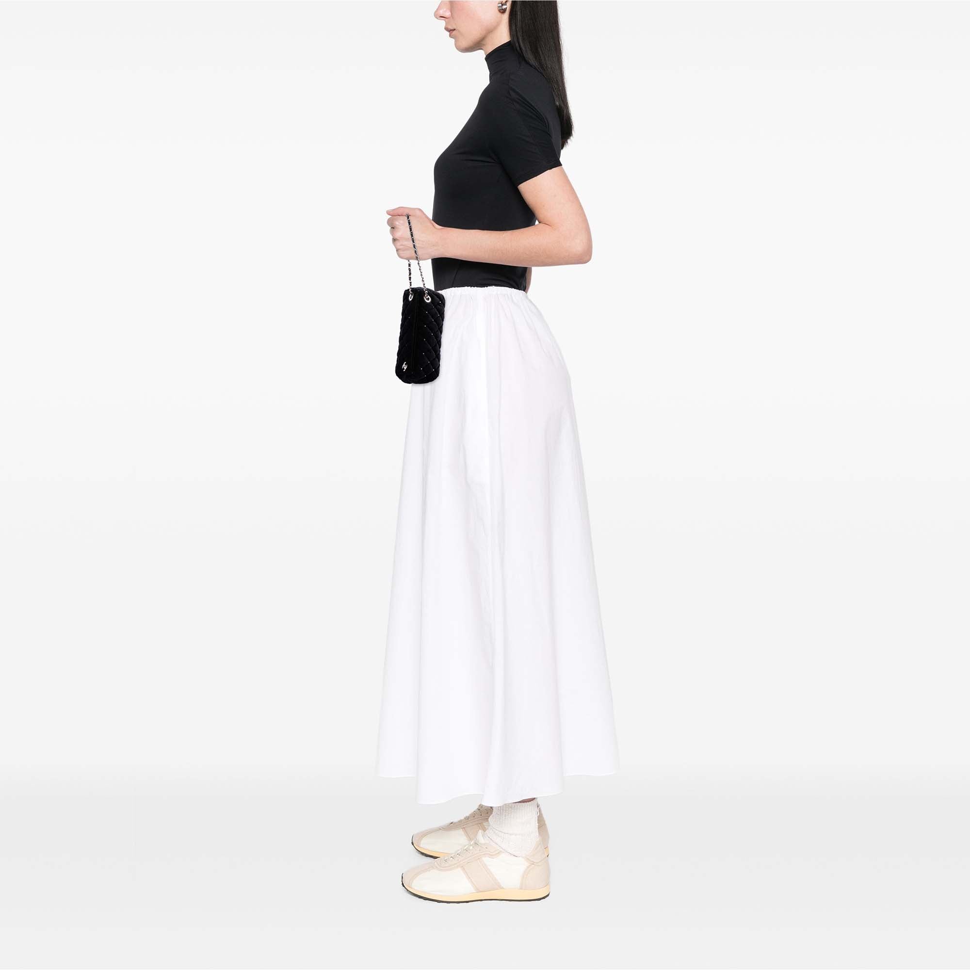 Chanel CC Matelassé Velours Cristal Wristlet Pochette