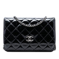 Chanel CC Matelassé brillant vieilli Cuir de veau Wallet on Chain