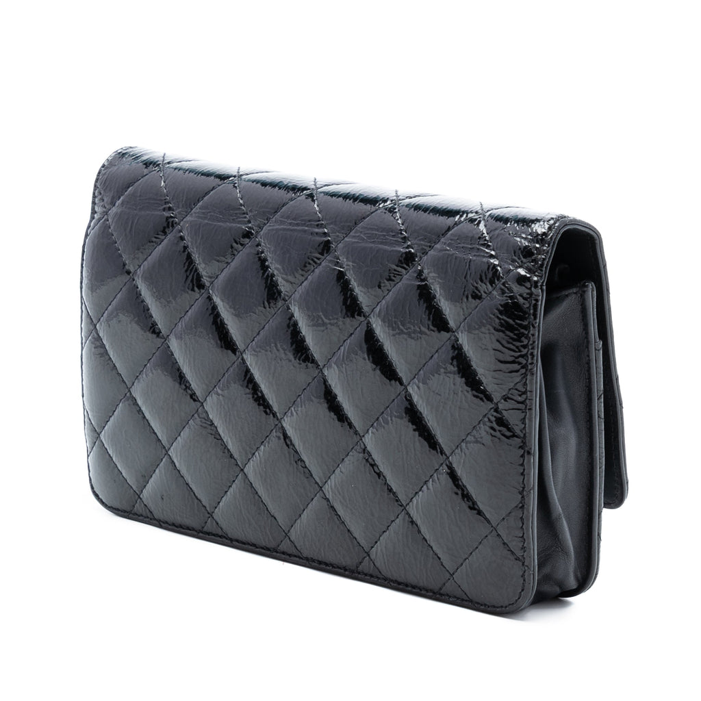 Chanel CC Matelassé brillant vieilli Cuir de veau Wallet on Chain