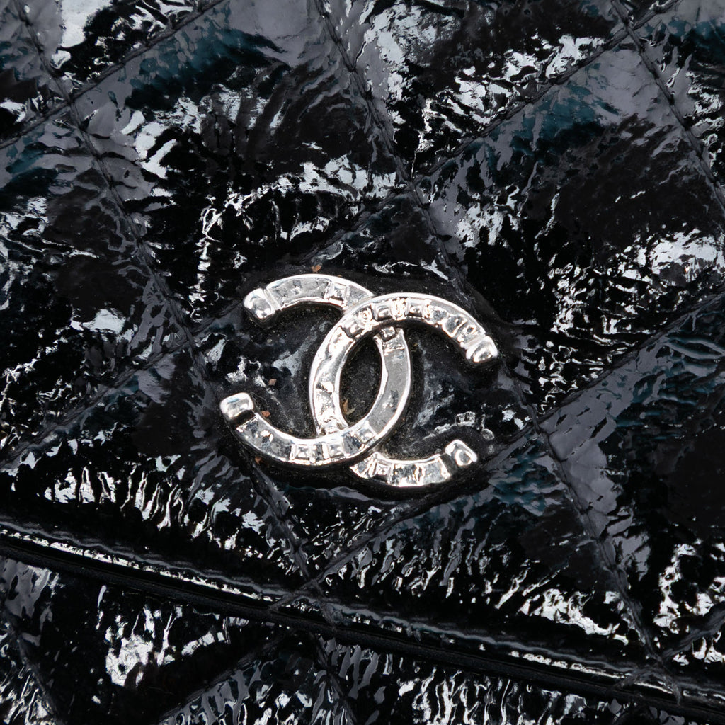 Chanel CC Matelassé brillant vieilli Cuir de veau Wallet on Chain