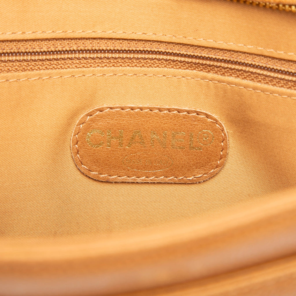 Chanel CC Caviar Chain Turn Lock Cabas