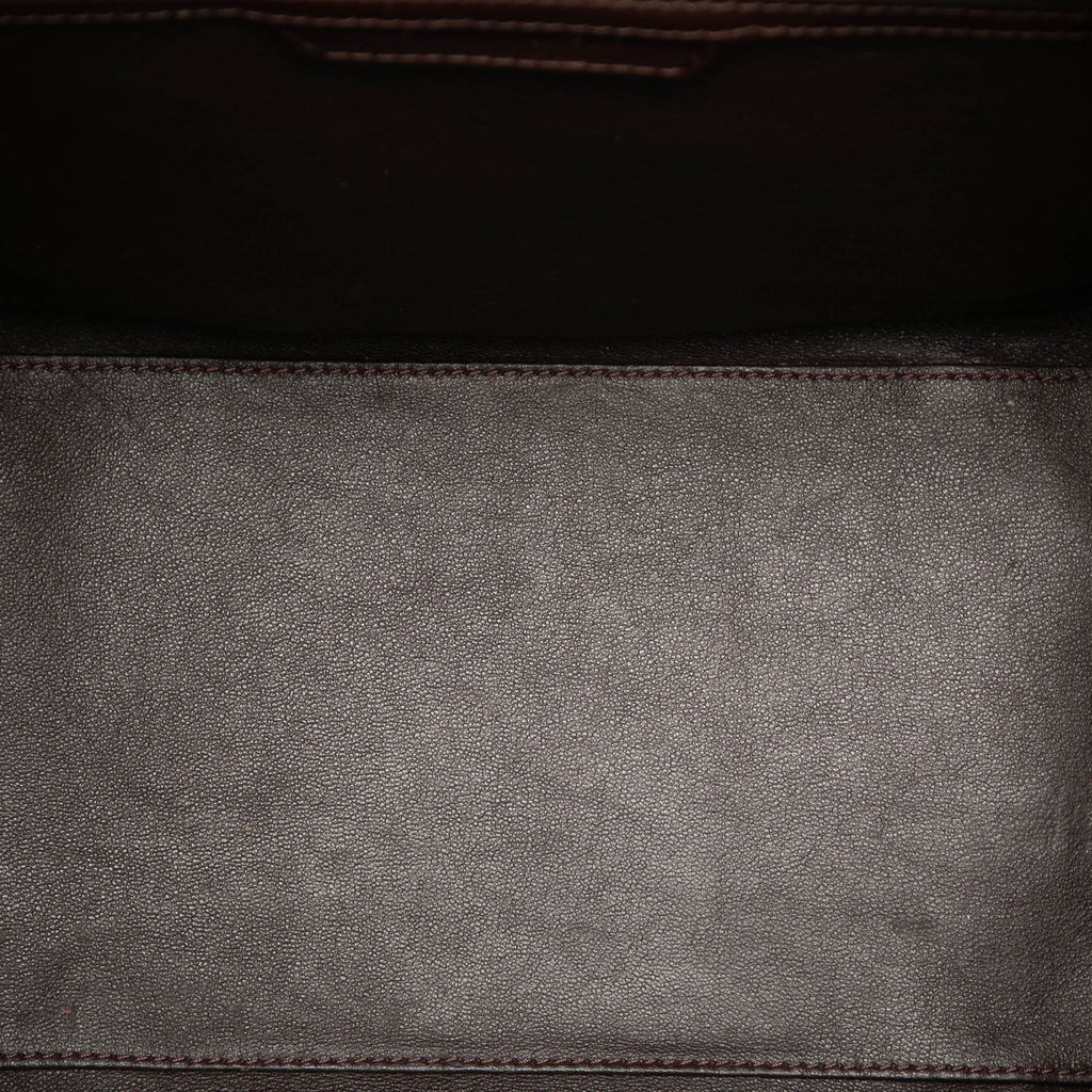 Celine Mini Tricolor Lin et Cuir Luggage Cabas