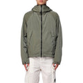 Cp Company Goggle Hooded Chrome Jacket In Bronze Green
