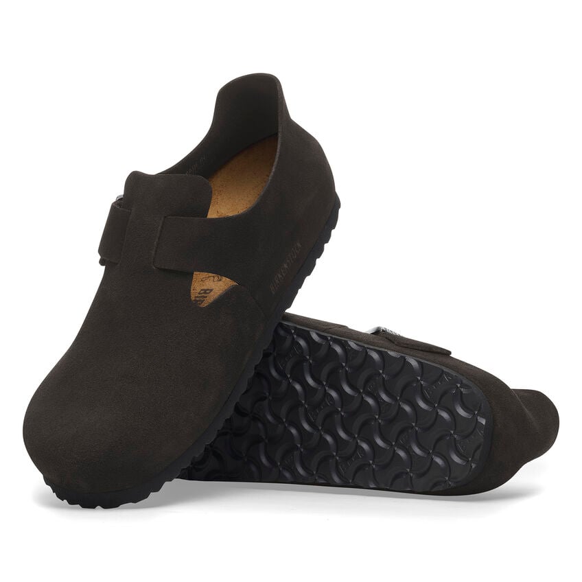 Unisex London Suede Leather Black Regular/Wide