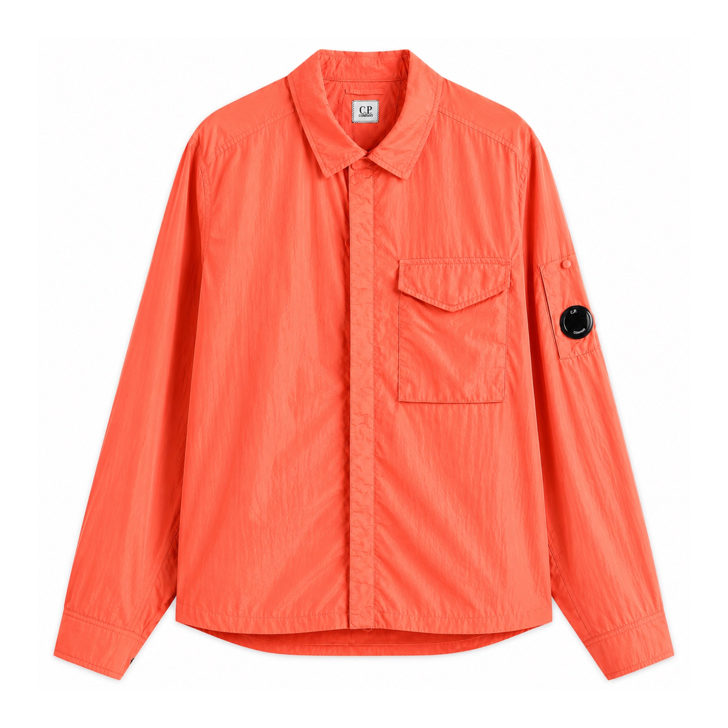 Cp Company 095A Chrome-R Full Zip Overshirt Poinciana with Certilogo