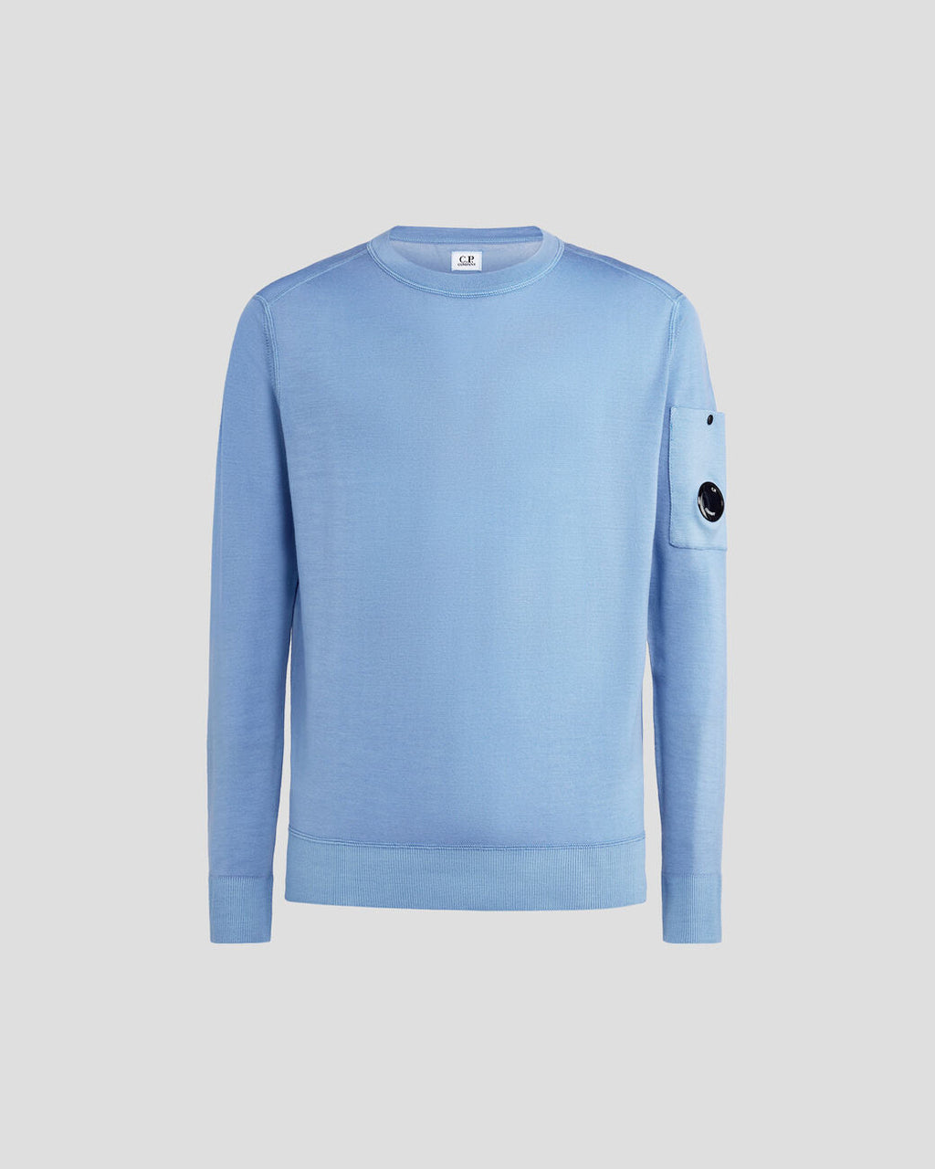 Merino Wool Plain Jumper Riviera Blue