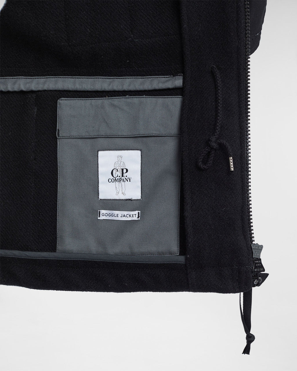 C.P. Duffel Mixed Goggle Jacket Black
