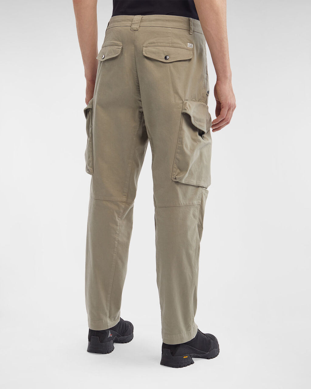 Stretch Sateen Pants Loose Fit Silver Sage