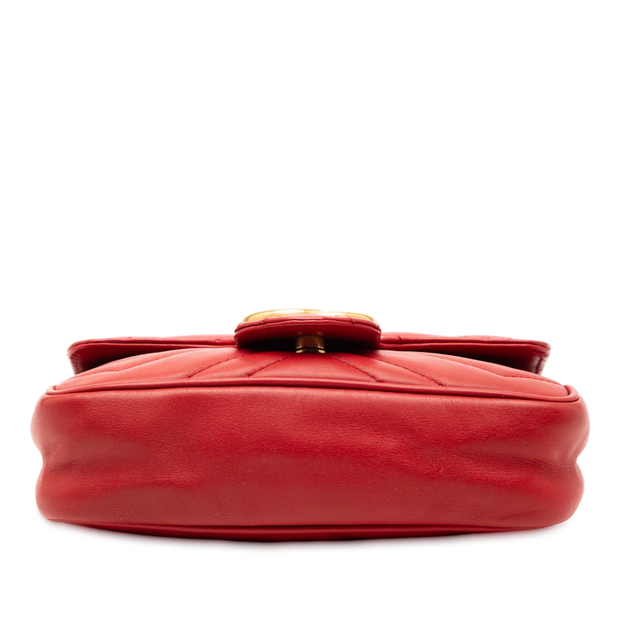 Gucci Mini GG Marmont Matelasse Cuir à rabat Sac porté croisé