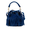 Saint Laurent Small Daim Emmanuelle Fringe Bucket Sac
