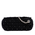 Chanel CC Matelassé Velours Cristal Wristlet Pochette
