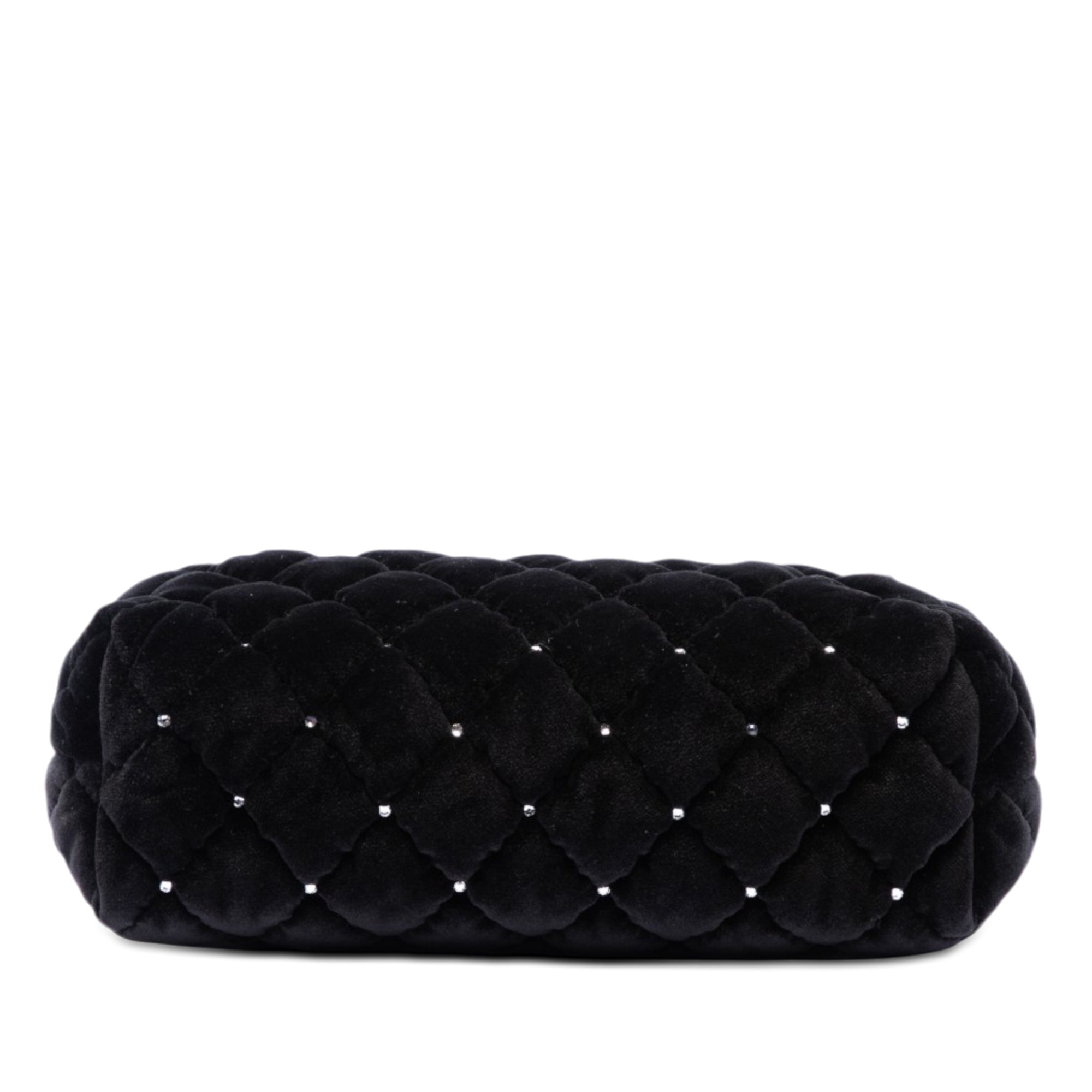 Chanel CC Matelassé Velours Cristal Wristlet Pochette