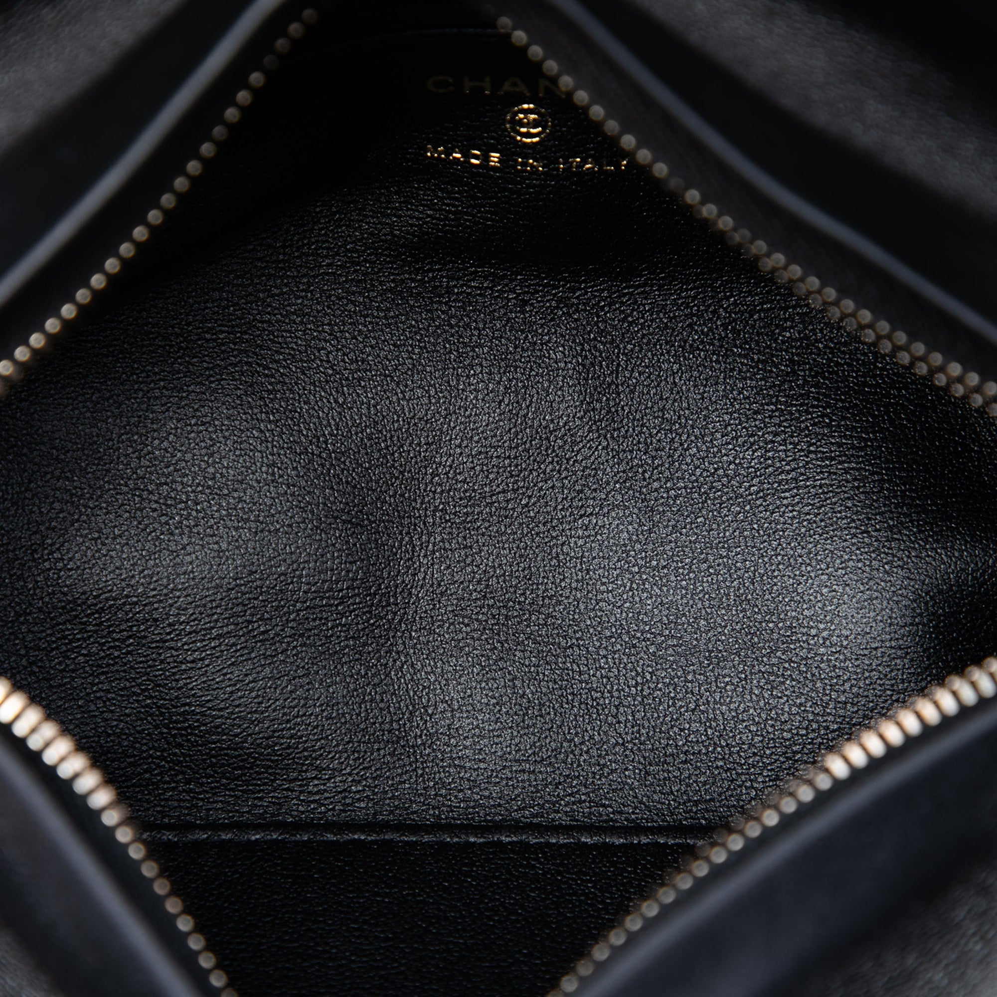 Chanel CC Matelassé Velours Cristal Wristlet Pochette
