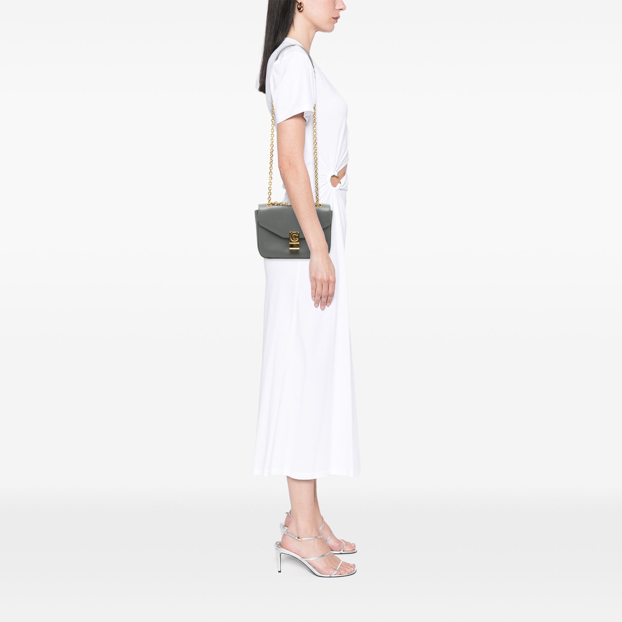 Celine Medium Cuir de veau C Sac porté croisé