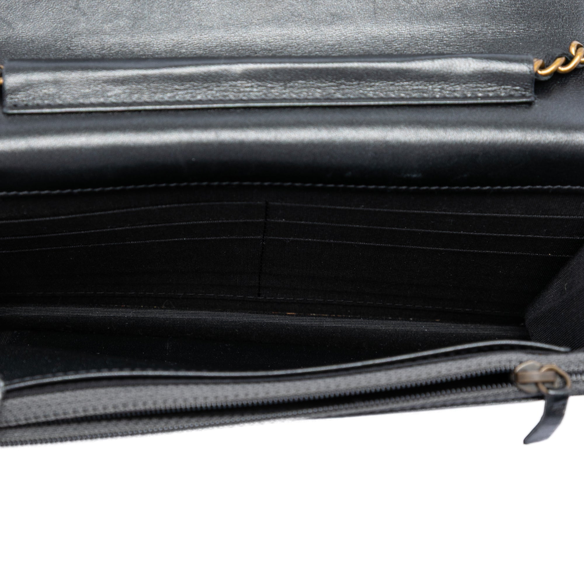 Chanel Matelassé Cuir d’agneau Double Stitch Boy Wallet on Chain
