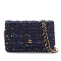 Chanel CC Tweed Charms Wallet on Chain