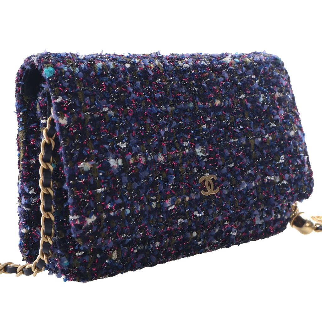 Chanel CC Tweed Charms Wallet on Chain