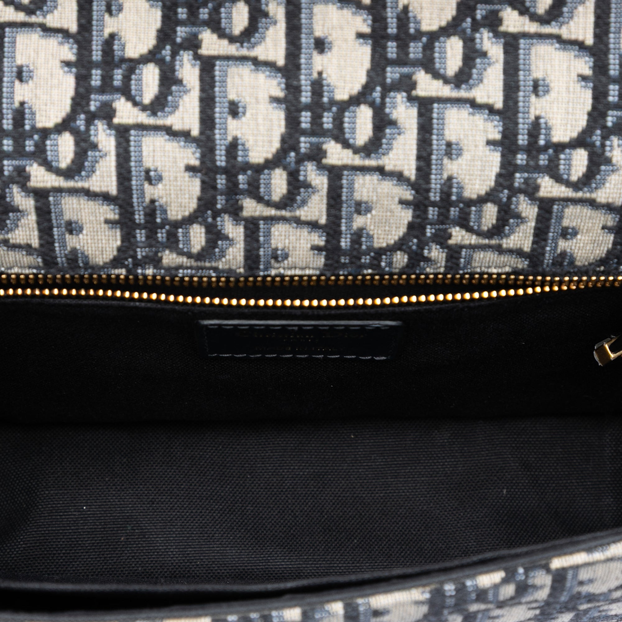 Dior Oblique Toile 30 Montaigne à rabat