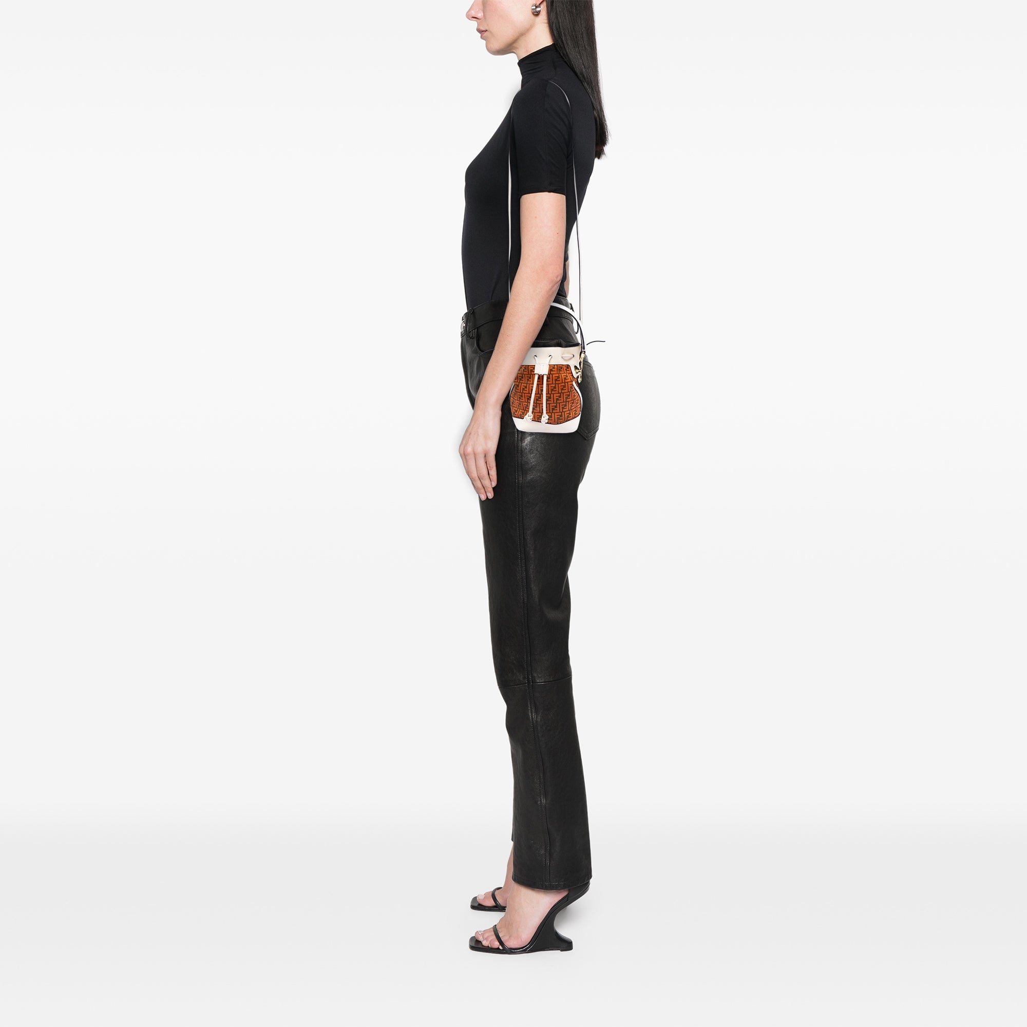 Fendi Mini Zucca Daim Mon Tresor Bucket Sac