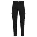 Cp Company 058A Stretch Satin Lens Cargo Pants In Black