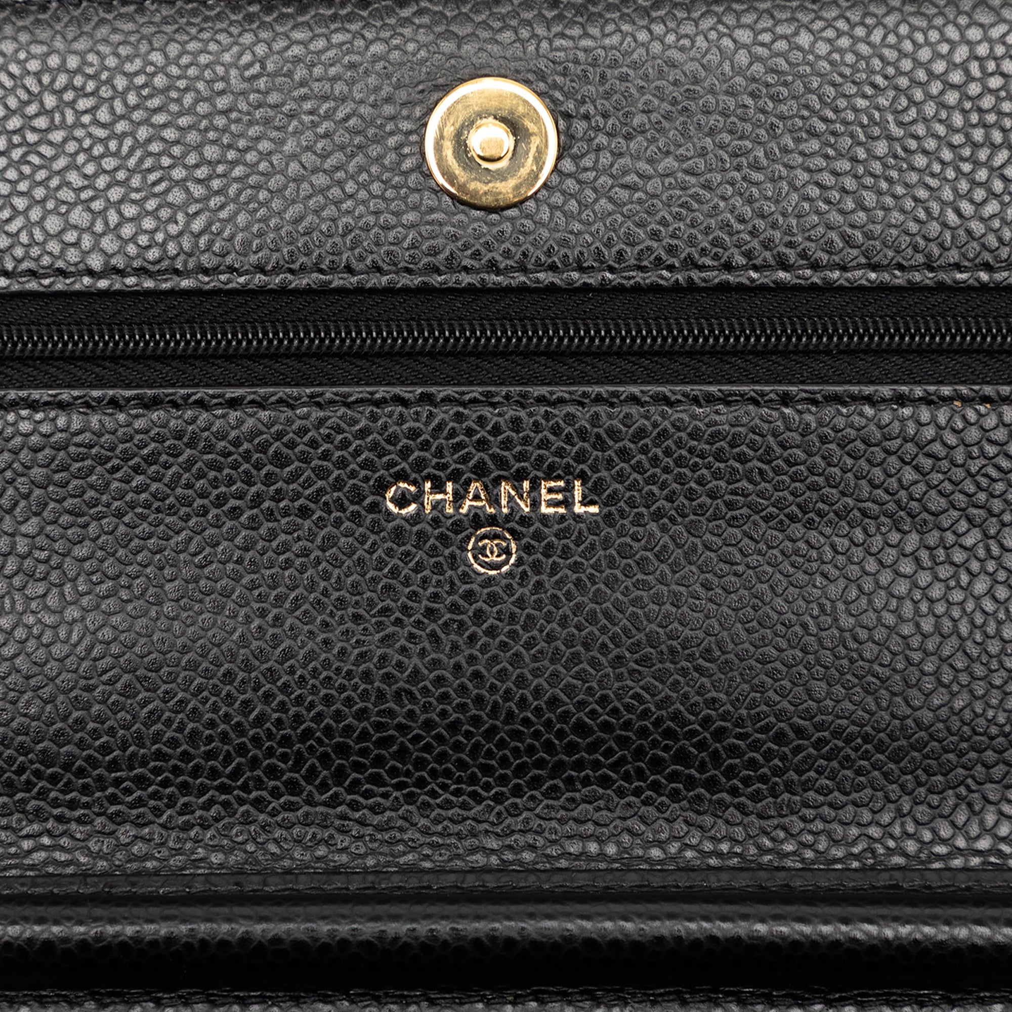 Chanel CC Matelassé Caviar Wallet on Chain