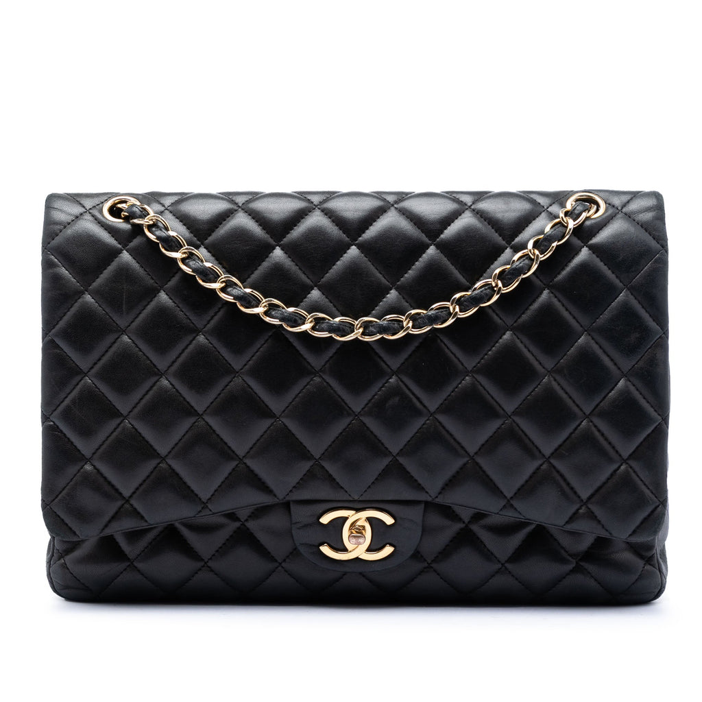 Chanel Maxi Classic Cuir d’agneau Double rabat