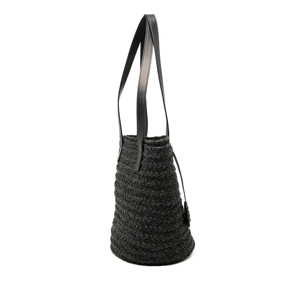 Saint Laurent Small Raffia Panier Cabas