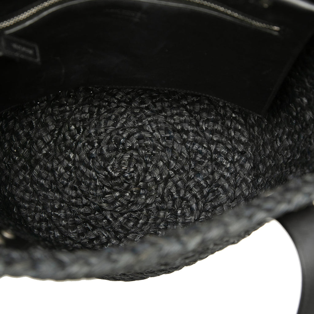 Saint Laurent Small Raffia Panier Cabas