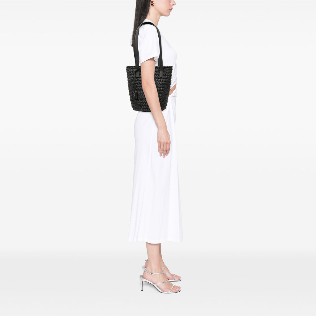 Saint Laurent Small Raffia Panier Cabas