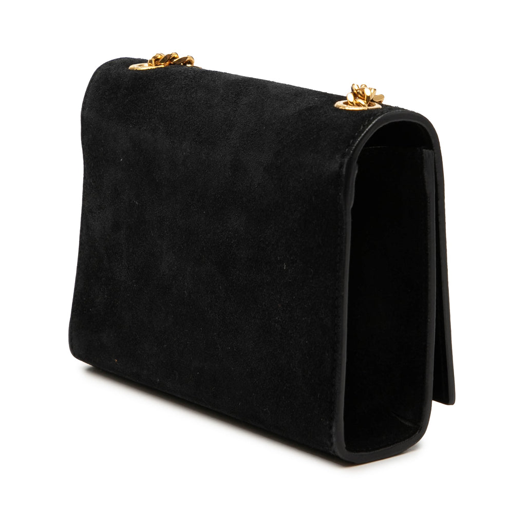 Saint Laurent Small Daim Monogram Kate Pompon Sac porté croisé