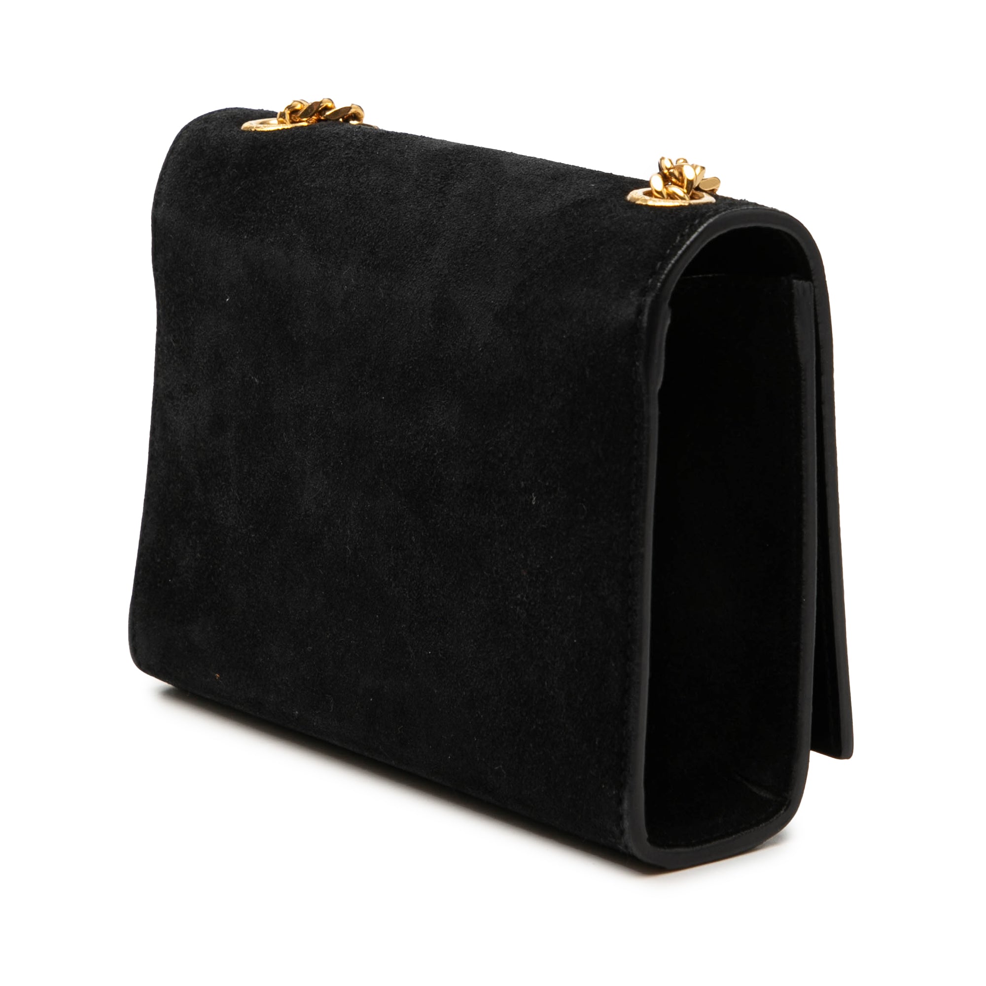 Saint Laurent Small Daim Monogram Kate Pompon Sac porté croisé