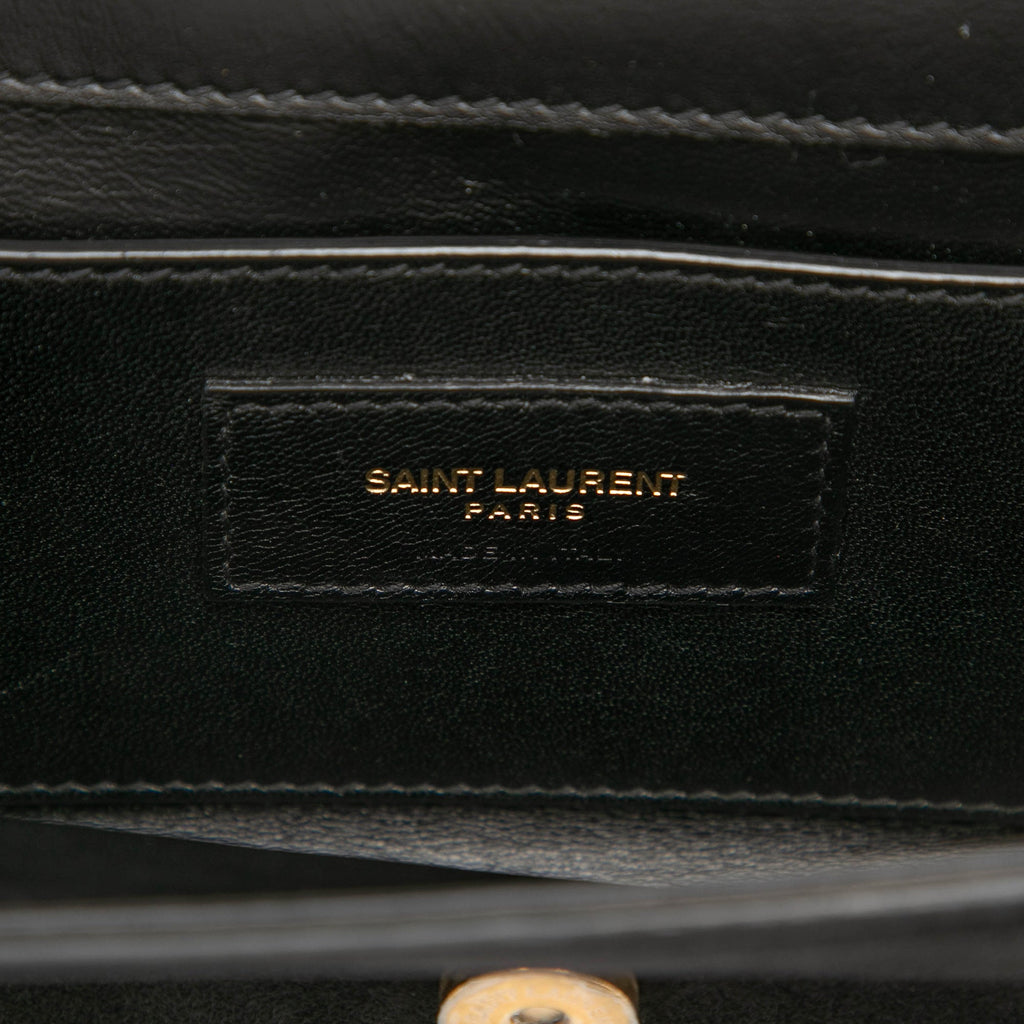 Saint Laurent Small Daim Monogram Kate Pompon Sac porté croisé