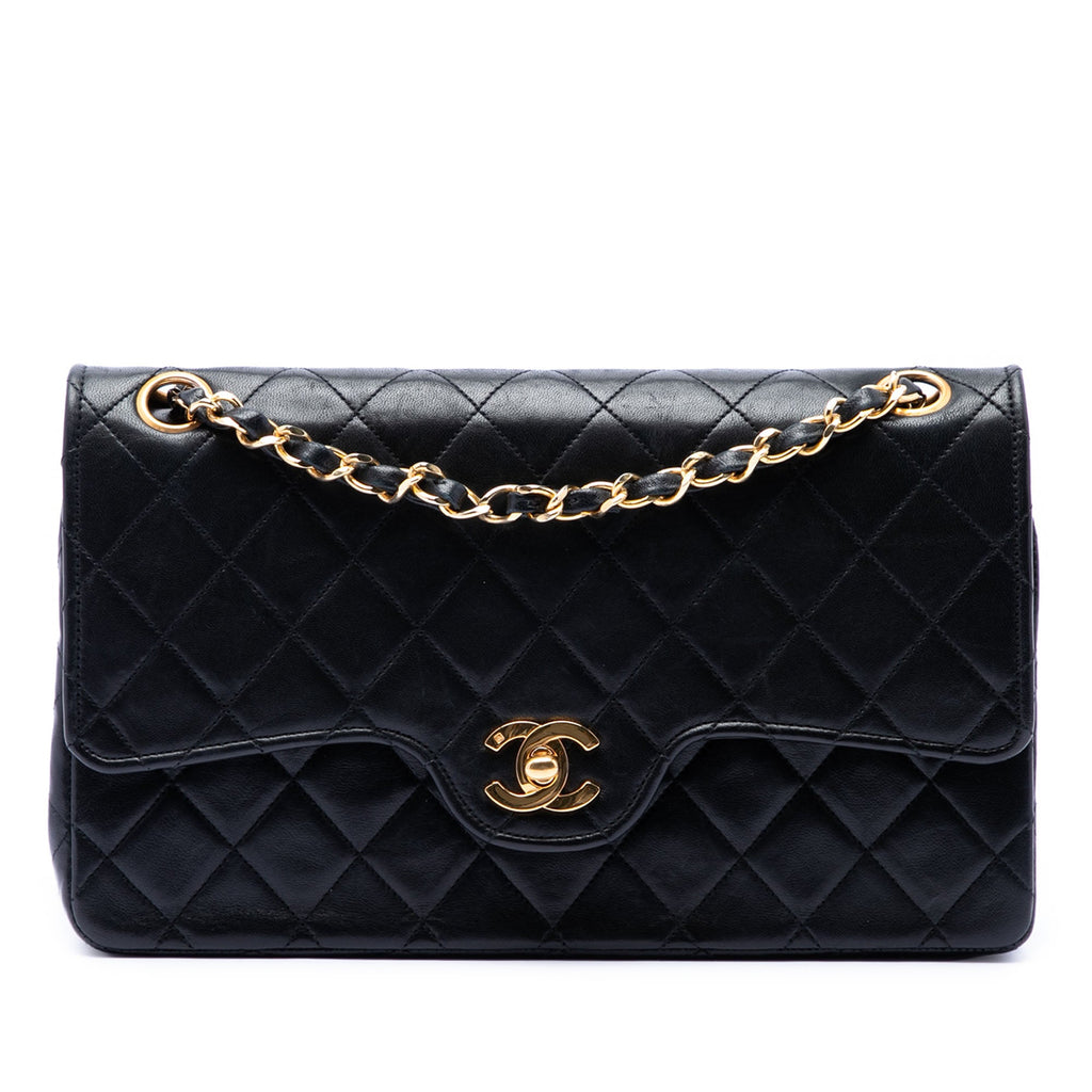 Chanel Medium CC Matelassé Cuir d’agneau Double rabat