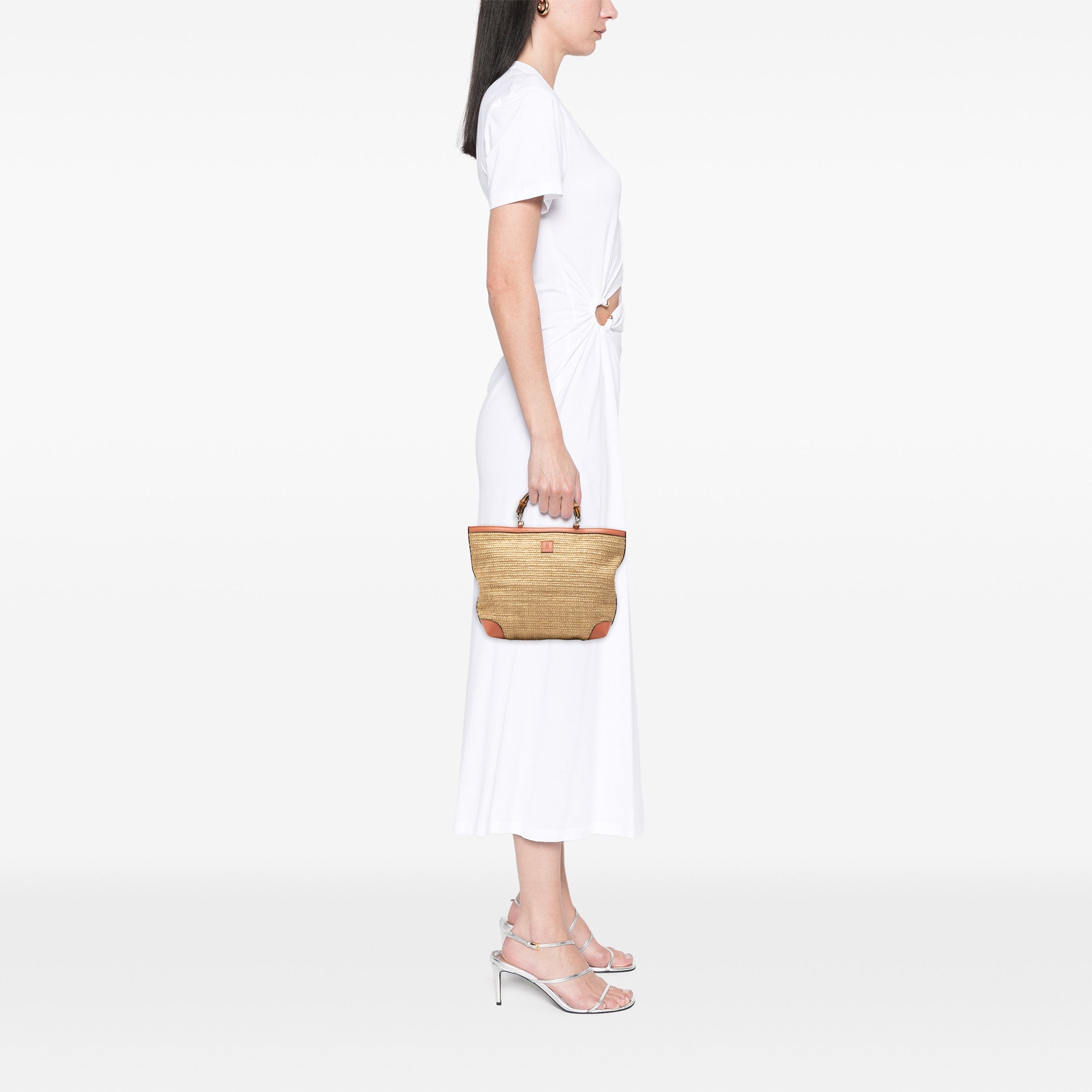 Gucci Raffia Bamboo Childrens Cabas