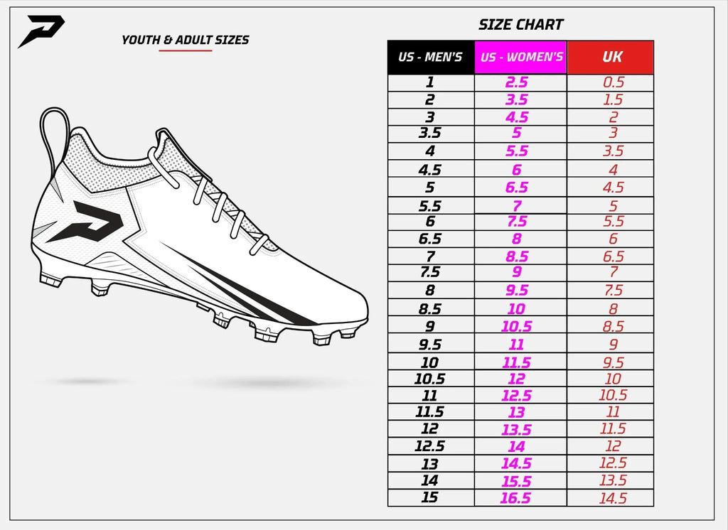 Phenom Elite Youth Velocity 2.0 Football Cleats