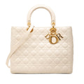 Dior Large Cuir d’agneau Cannage Lady Dior