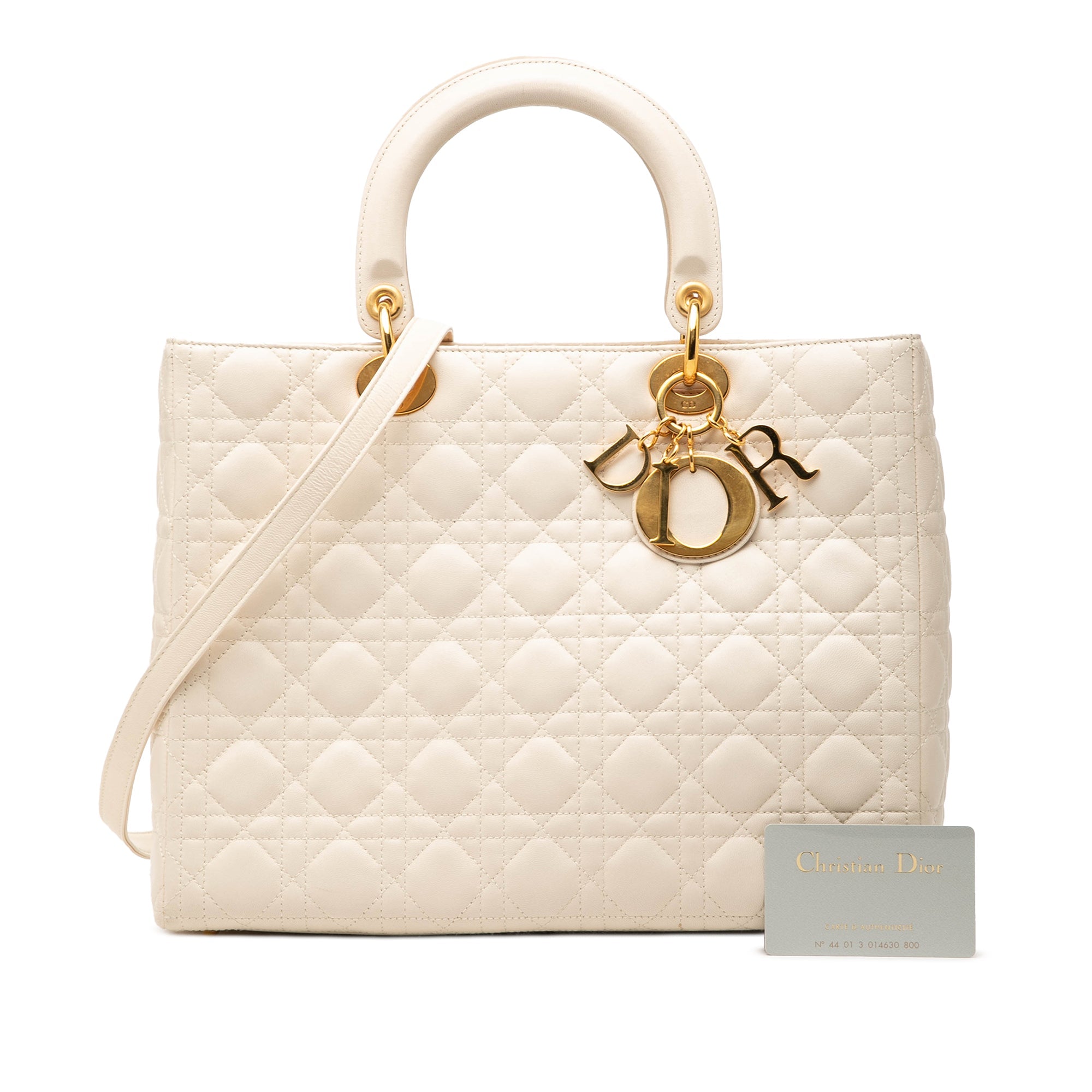 Dior Large Cuir d’agneau Cannage Lady Dior