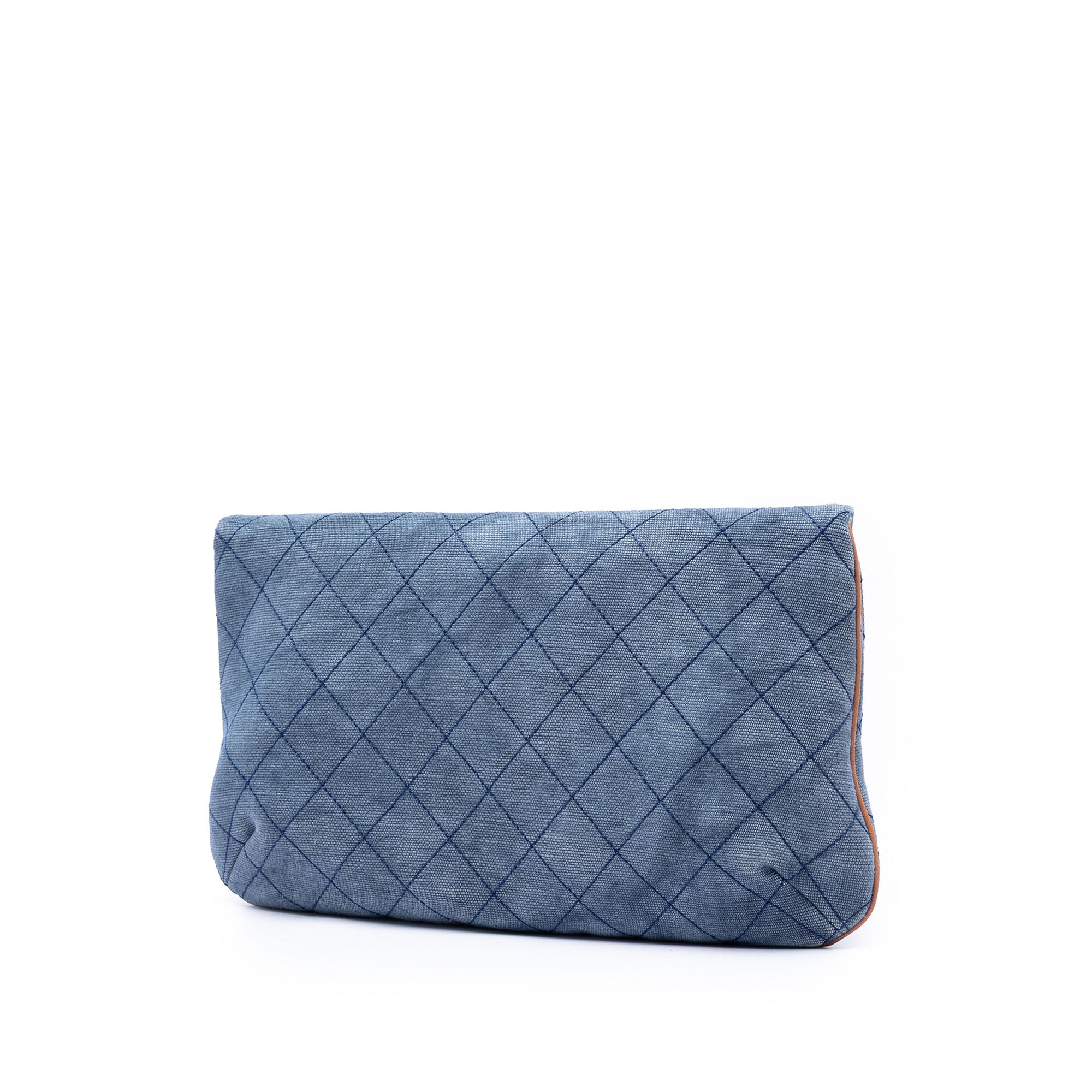 Chanel CC Matelassé Jean Foldover Pochette