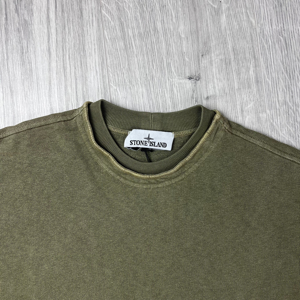 Stone Island Malfilé 'Old' Sweatshirt - Military