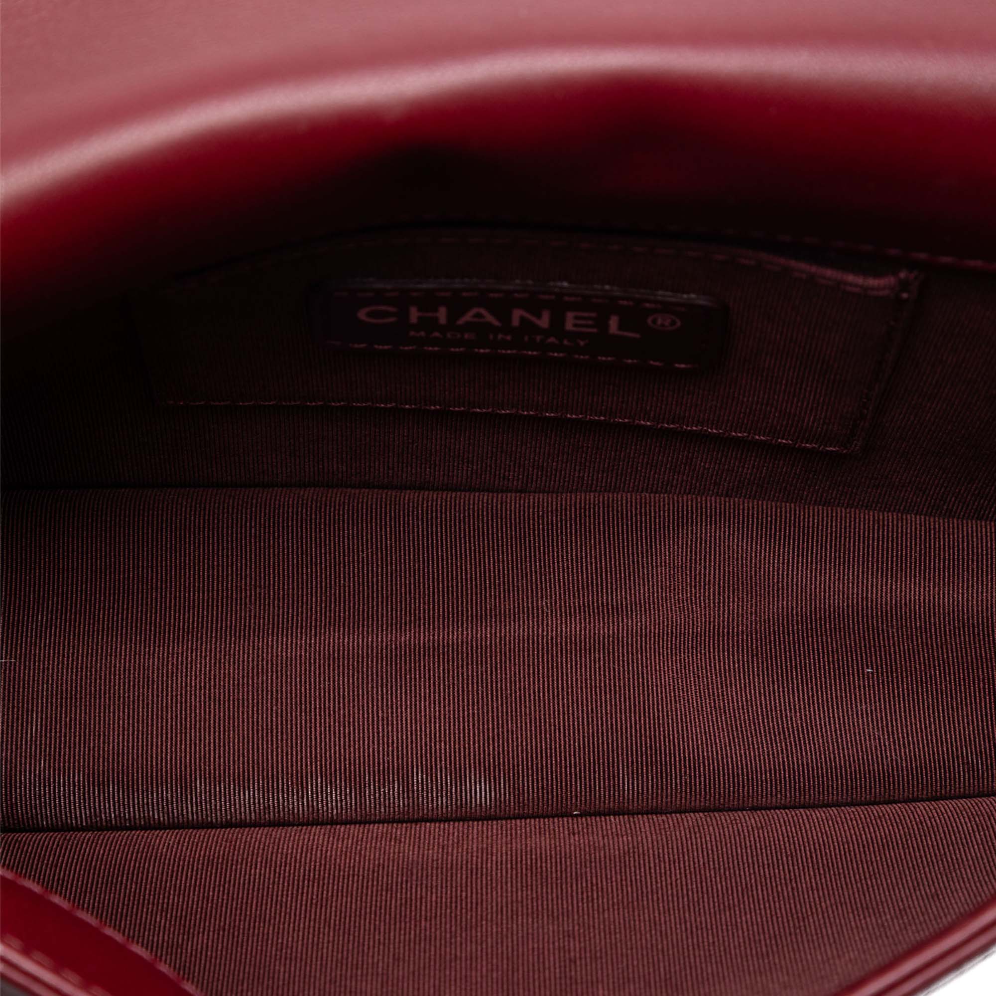 Chanel Cuir d’agneau et Acrylic Boy Brick Horizontal à rabat