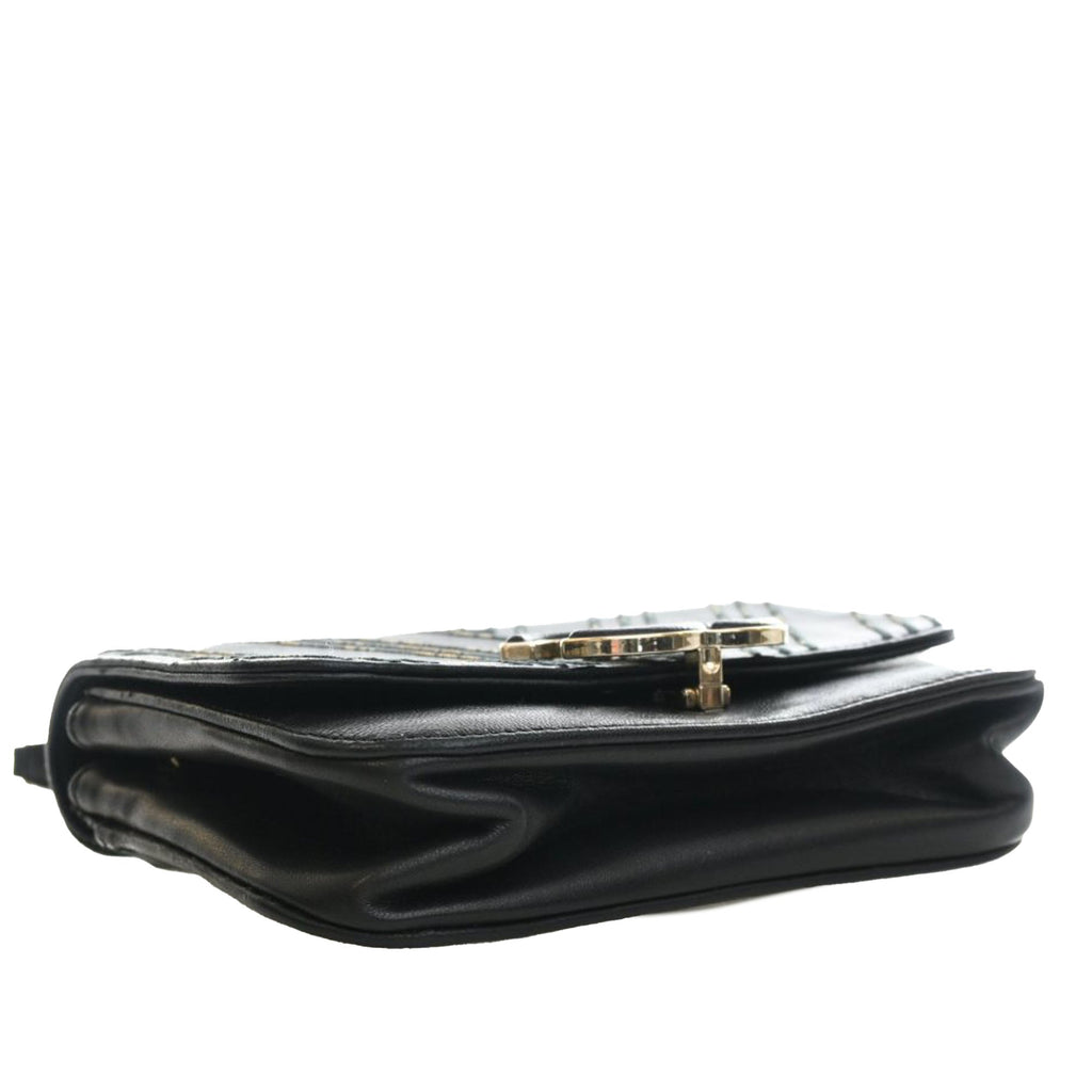 Chanel Small Chevron Sheepskin Subtle à rabat