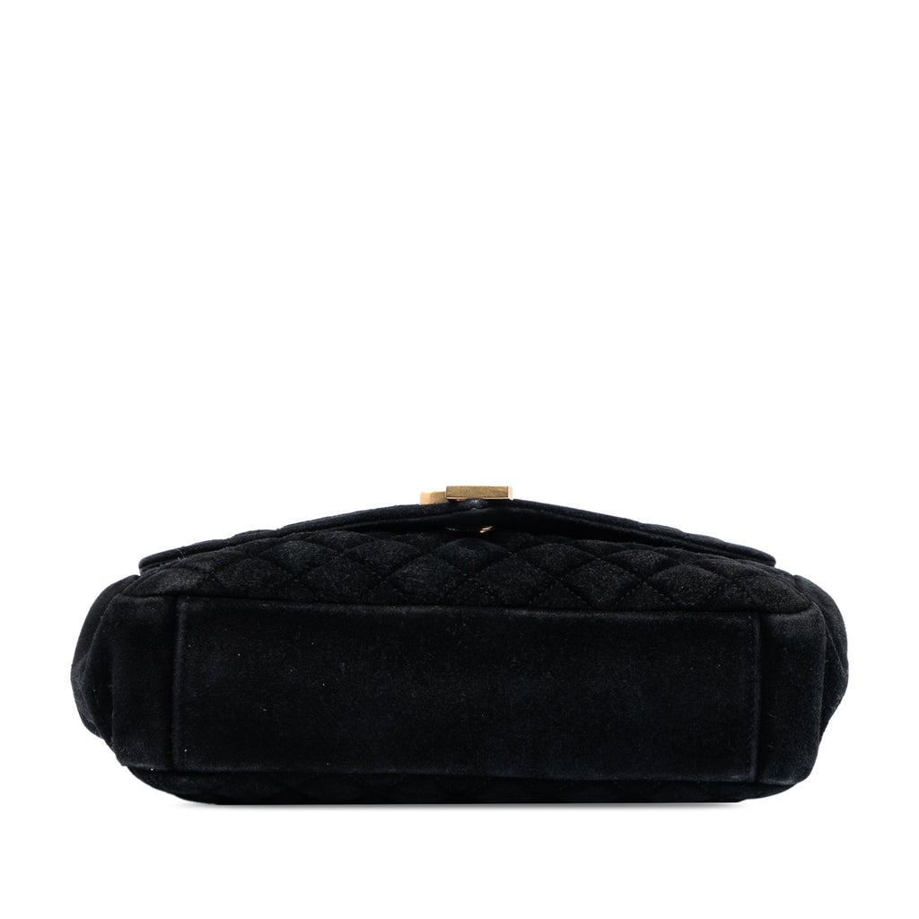 Saint Laurent Medium Daim Triquilt Monogram College Sac