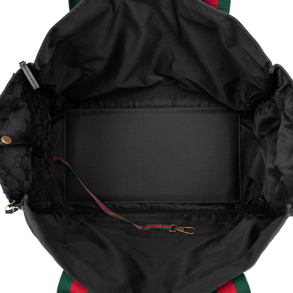 Gucci GG Toile Web Dog Carrier Sac