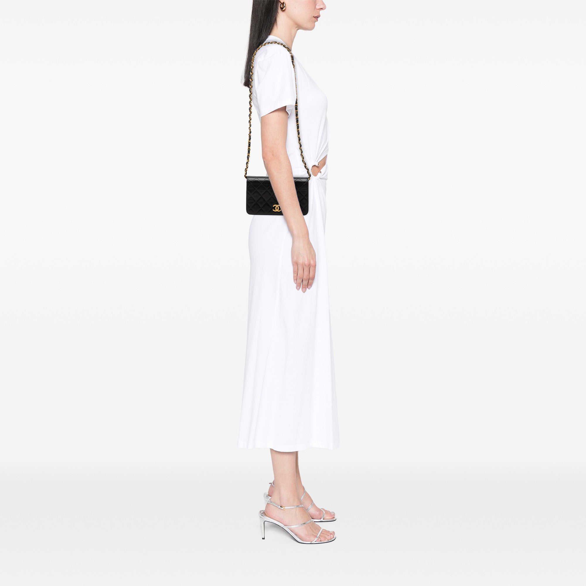 Chanel CC Matelassé Cuir d’agneau Full Simple rabat