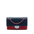 Chanel Medium Classic Tricolor Cuir d’agneau Double rabat