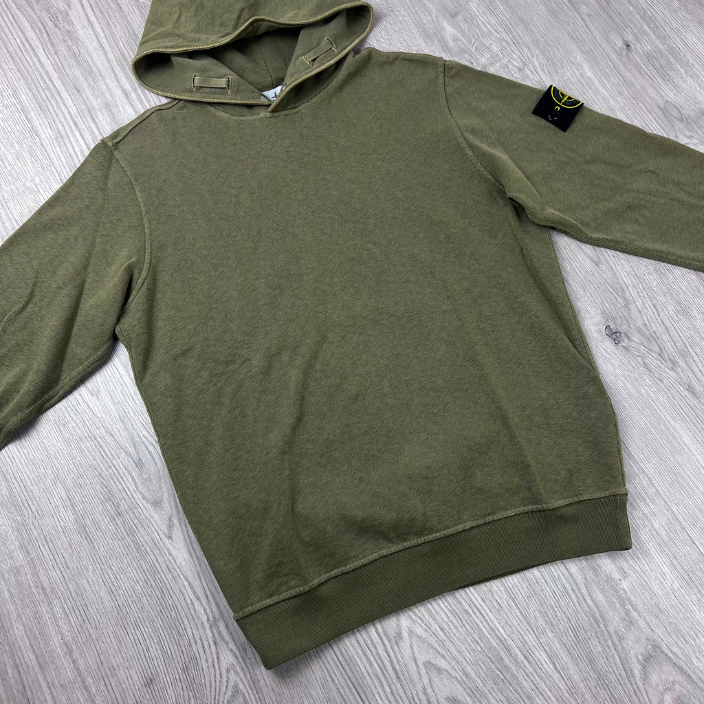 Stone Island Dyed Hoodie - Military